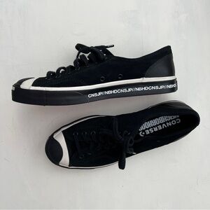 Neighborhood X Converse Black and White Low-Top Sneakers